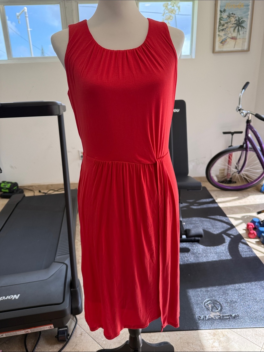 Simply Vera Vera Wang Red Sleeveless Dress Small